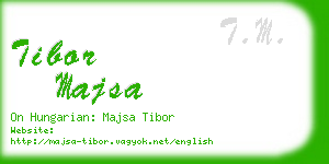 tibor majsa business card